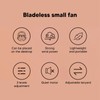Rechargeable Necklace Fan 3 Levels Adjustable Bladeless USB Mini Hanging