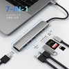 USB C HUB WALNEW USB-C Converter Adapter 7-in-1 USB Hub