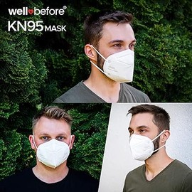 KN95 Disposable Face Mask | Individually Wrapped Mask with Adjustable Head strap - 10 Pack.