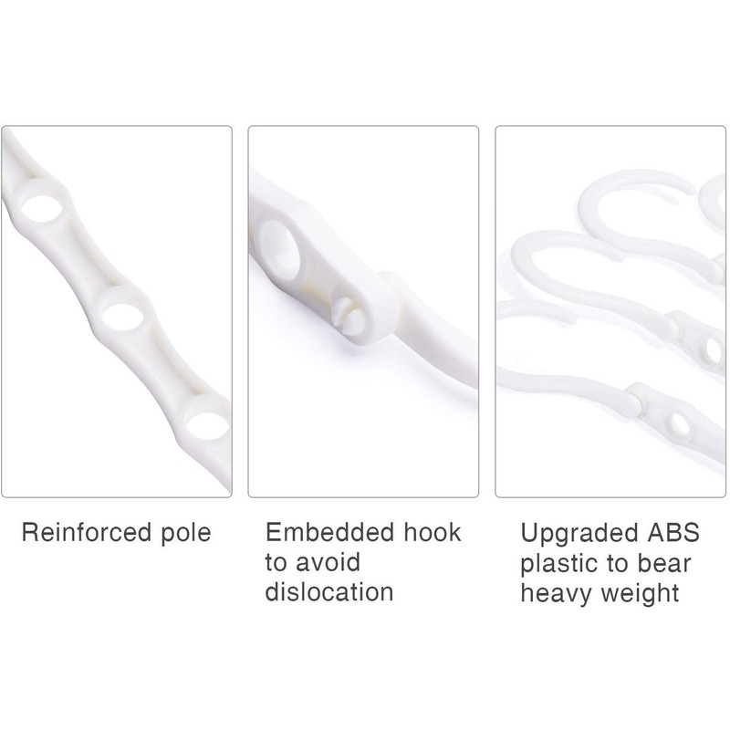 House Day Black Magic Clothes Hangers 10 Pack Space-Saving Clothes