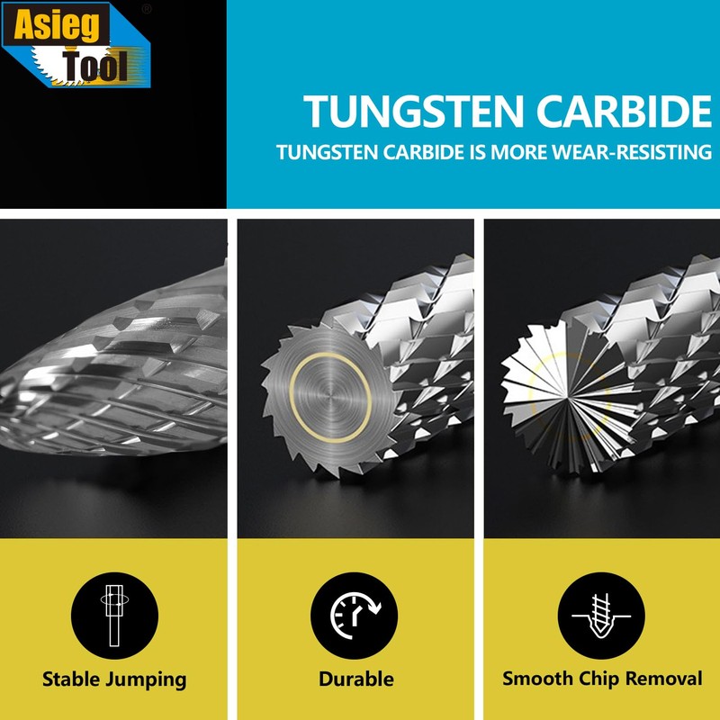 SB-5 Tungsten Carbide Burr Rotary File Cylinder Shape Double Cut