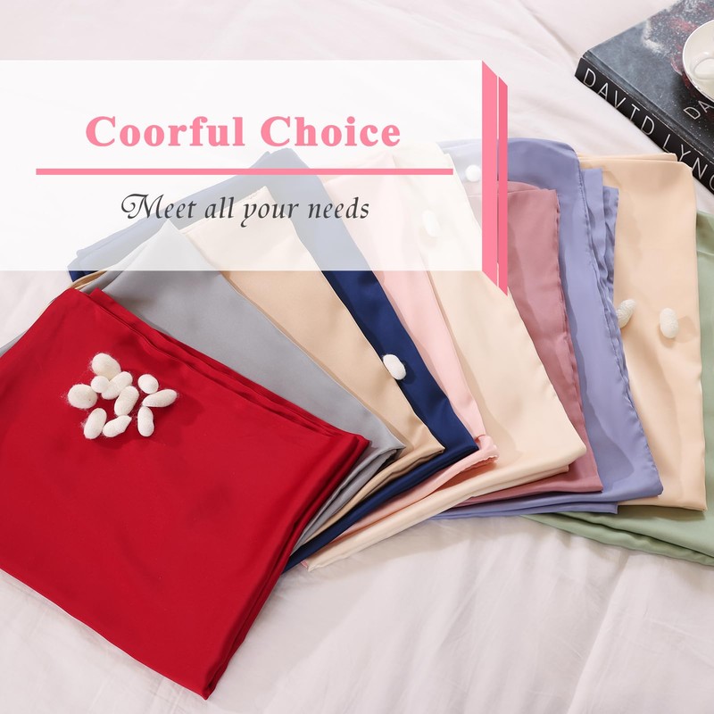 BYDHZN 100% Pure Silk Pillowcase 2 Pack for Hair and