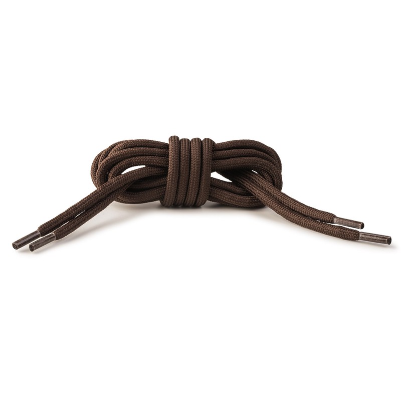 OrthoStep Thick Round Athletic 27 inch brown shoe laces -