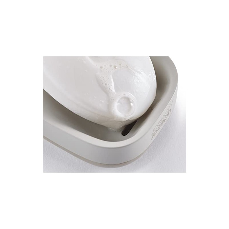 Joseph Joseph Bathroom Slim, Compact, Space Saving Soap Dish Holder,