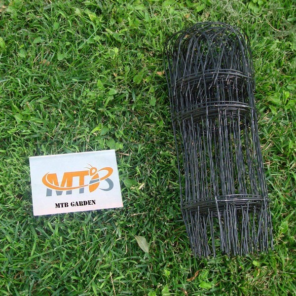 Black Garden Border Edging Folding Fence Roll 14 inches by