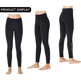 D244002F-BK-L Women's Wetsuit Long Pants, 0.08 inch (2 mm), Neoprene Pants, Surf Pants, Surfing