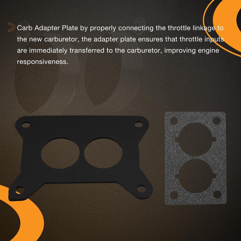 HQPASFY Carburetor Adapter Plate with Throttle Linkage Compatible with Jeep