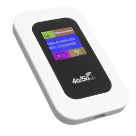 Tomantery Portable 4G 5G WiFi Mobile Hotspot, Pocket Device with 2100 Mah Battery for Outdoor Use, Multi-Device Connectivity