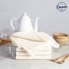 Encasa XO Kitchen Dish Towels Set | Solid Off White