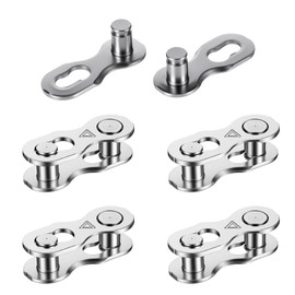 5 Pairs Chain Link Reusable Steel Bike Missing Link Removable Chain Replacement Repair Accessories for Bicycles, Mountain Bikes(6 7 8 Speed)