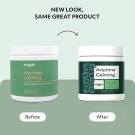 Reggie Anytime Calming Chews for Dogs | Natural Calming Dog Treats to Reduce Hyperactivity, Separation Anxiety, & Stress | Vet-Approved & Ideal for All Ages, Breeds, and Sizes - 60 Soft Chews