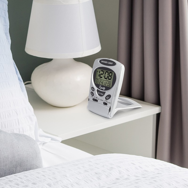 Equity by La Crosse 31300 Fold-Up LCD Travel Alarm Clock
