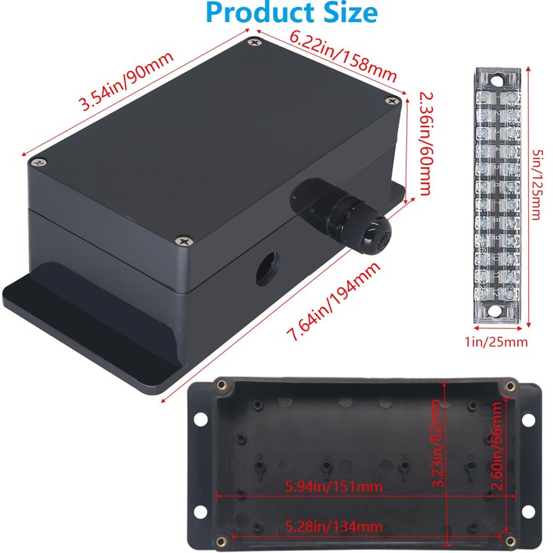 Otdorpatio Project BoxI P67 Outdoor Waterproof box Electronic Junction Box
