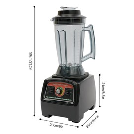 AreMOLO 2800W Electric Blender, 3.9L/1.03Gal Commercial Tabletop Blender Professional Blender and Food Processor with Mixing Stick, Rectangle High Power Home Kitchen Blender Smoothie Maker, 57000Rpm