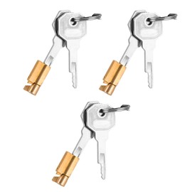Set of 3 Keyhole Locks, Hanging Lock, Door Lock, Room Door, Mortice Lock, Trailer Lock with Universal Key for Room Doors for Room Door Lock, Mortise Lock, Door Lock, Interior Door