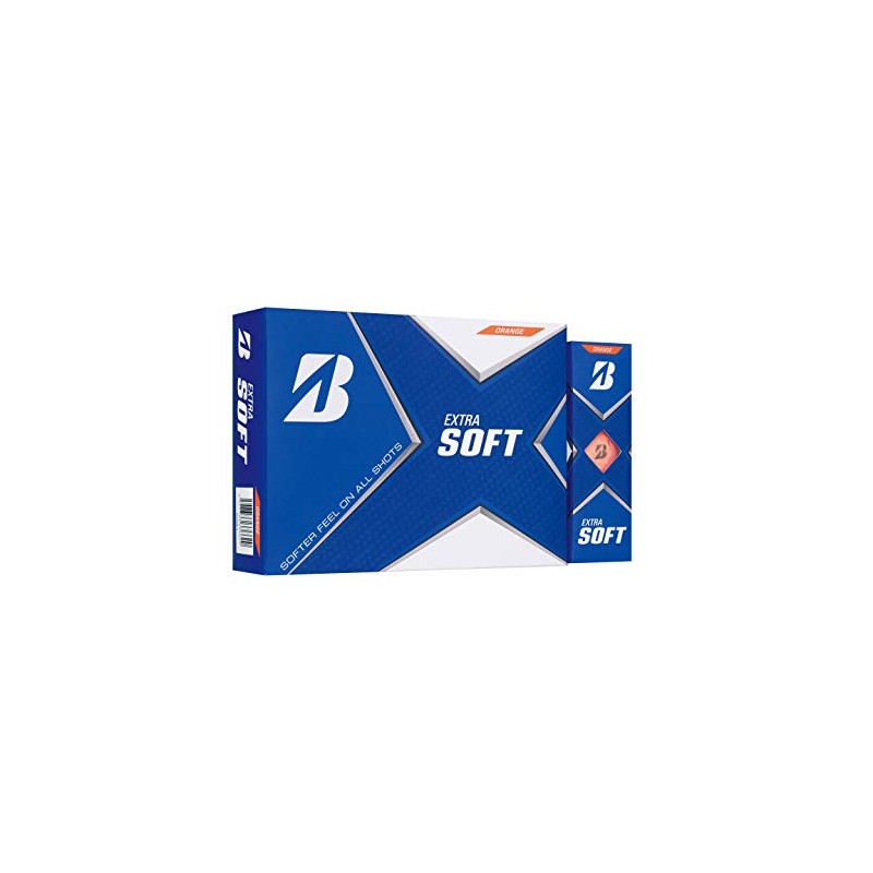 Bridgestone Extra Soft Golf Balls, 2021 Model, 12 Balls, Orange