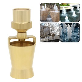 Hooshing Brass Fountain Nozzle 1.5" DN40 Internal Thread Ice Tower Sprinkler Head for Park Museum Library Fountain Pond