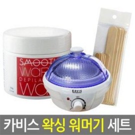 Carbis Warmer Hair Removal Wax Keeping Warm Self-waxing Hair Removal Agent Smooth Wax (Soft Wax) Wax and Waxing (Hard Wax) Combination Brazilian Self-waxing, Carbis 1-piece Warmer + Smooth Brazilian Wax + {4 Spatulas}, 1 Piece / 카비스 워머기 제모왁스 보온유지 셀프왁싱 제모제 스무스왁스(소프트왁스) 왁스앤왁싱(하드왁스) 겸용 브라질리언 셀프왁싱, 카비스1구워머기+스무스브라질리언왁스+{스파출라4개}, 1개