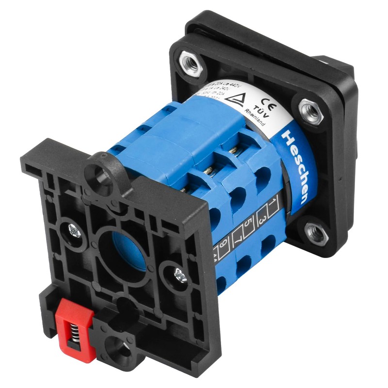 Heschen Universal Rotary Cam Selector Switch, SZW26-20/D303.3-B11R, 35mm DIN Rail