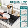 EdenDwell Quick Dry Stone Faucet Mat for Kitchen Sink -
