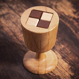 Professor Puzzle: Holy Grail Puzzle - 3D Wooden Relic Brainteaser, Release The Blocks from The Chalice, Sequence Challenge, Myths & Legends Collection