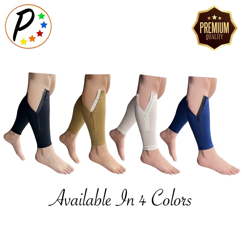 Presadee Premium Footless 20-30 mmHg Firm Compression YKK Zipper Leg