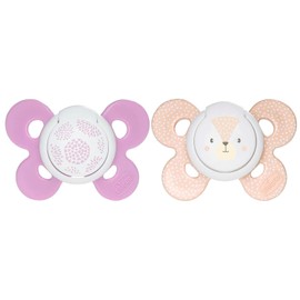 CHICCO, Set de Chupón para Bebé PhysioForma Comfort, 6 a 16 meses, Color Rosa