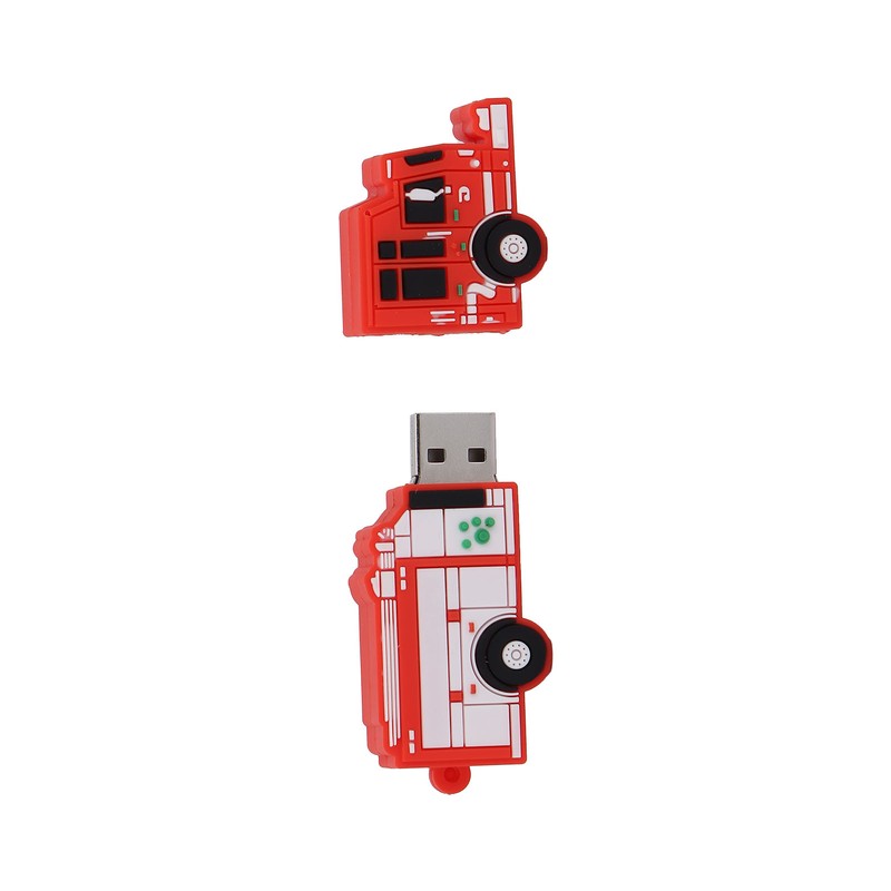 Flash Drive Cute Cartoon Car Compatible Storage Optional USB Thumb