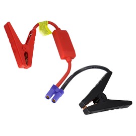 HCFeng Battery Starting Cable Booster Jumper Cables Alligator Clamp to EC5 Starting Cable car Emergency Starting Power Clip Cable (10 AWG) All Copper Silicone for Prevent Reverse Charge[3.2FT]