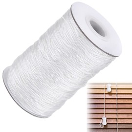 GETUOPT White Braided Lift Shade Cord 109 Yards/Roll for Aluminum Blind Shade, Gardening Plant and Crafts (1.4 mm)