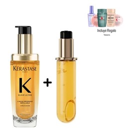 KRASTASE Kit Elixir Ultime Aceite  Refill  Tratamiento Profesional para Hidratar el Cabello Seco y Controlar el Frizz  Nutricin, Suavidad y Brillo... 