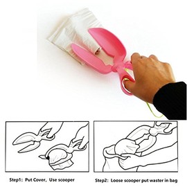 Scissor Style Scooper a Great Solution for Pet Dogs Waster Clean (Blue)