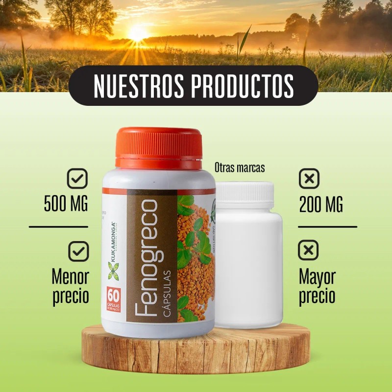 Kit De 2 Frascos De Fenogreco - 60 Cápsulas De