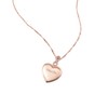 THINGS REMEMBERED Rose Gold Tone Infinity Bail Heart Locket (Free