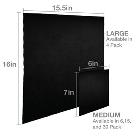 Microfiber Cloth Jewelry Glasses Lens Cleaning 15x