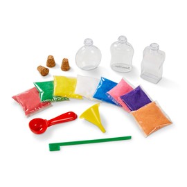 Melissa & Doug Created by Me! Sand Art Bottles Craft Kit: 3 Bottles, 6 Bags of Colored Sand, Design Tool