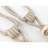YunNasi 1 Pair Curtain Tie backs Rope Handmade Tassel Curtain