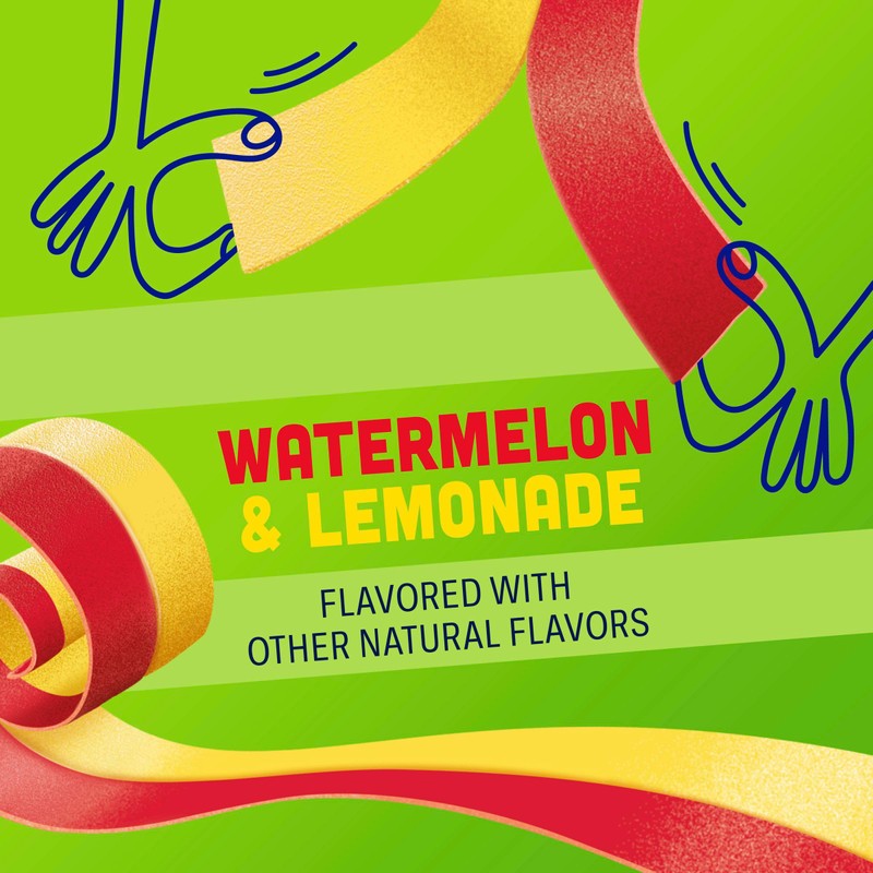 Fruit By The Foot Splitz Fruit Flavored Snacks, Watermelon and