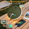 LEDLAY 33FT Camping String Lights, Rechargeable String Lights with 8