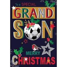 Jonny Javelin Special Grandson Merry Christmas Card