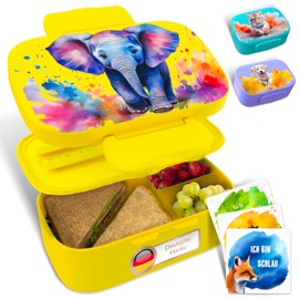 Mr. Chilly® Children's Lunch Box with Compartments Including Affirmation Cards for Any Situation I Leak-Proof Bento Box Children Including Cutlery – Ideal for School and Leisure I Lunch Box Children 3