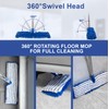 Microfiber Dust Mop for Floor Cleaning - Dual-Sided Washable Pads,