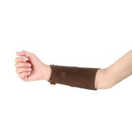 BEARPAW PRODUCTS Arm Guard Archery Bow Forearm Protection Long Leather Archery Accessories Protective Arm Guard for Adults and Children for Shooting and Hunting Arm Guards (Wild)