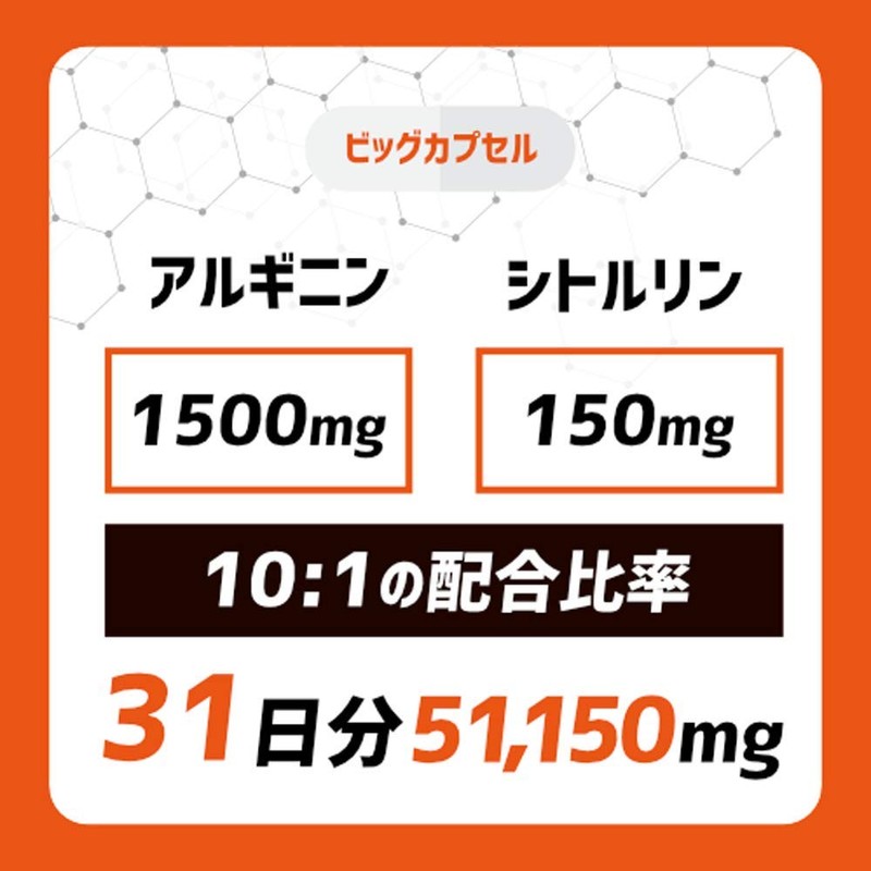 Arginine BIG Capsules, 93 Capsules, Arginine, 1,500 mg, 31 Day