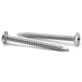 #10 x 3 Sheet Metal Screws 250PCS 410 Stainless Steel Truss Head Fast Self Tapping Screws by SG TZH