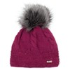 Faera Winter Warm Lined Faux Fur Bobble Hat Fleece Lining