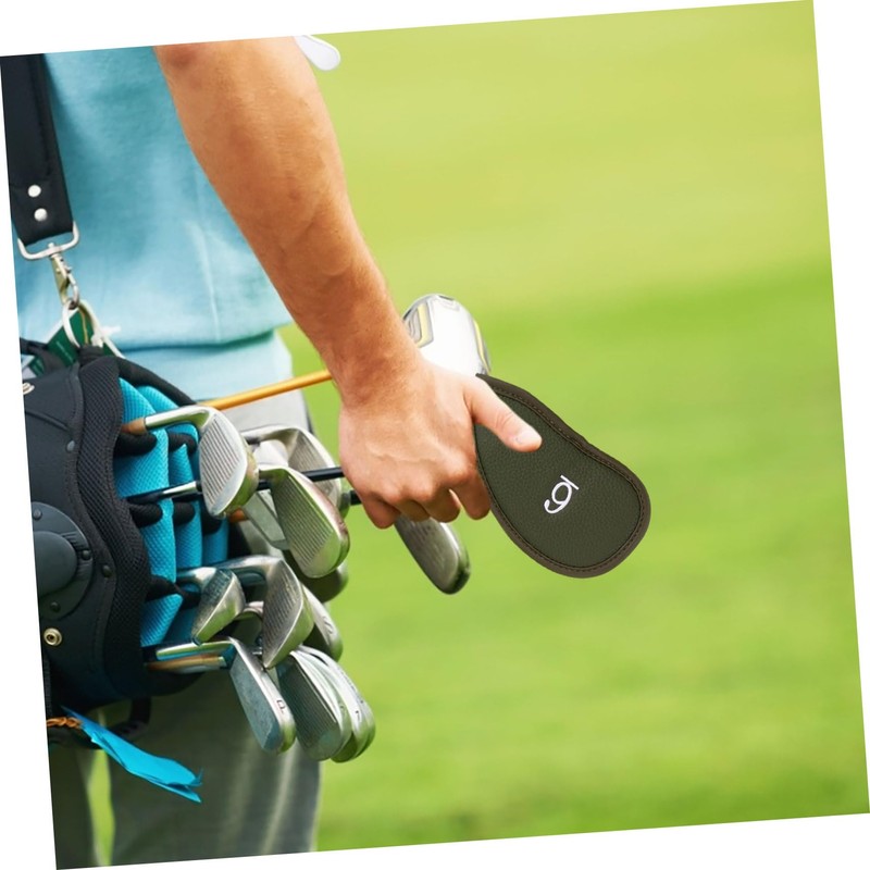 BESPORTBLE 12pcs PU Golf Club Iron Covers Thick Fake Protectors
