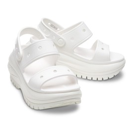 Crocs Classic Mega Crush Sandal White Men's 7, Women's 9 Medium