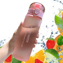 Water Bottle, Sports Bottle, Direct Drinking Water Bottle, 27.5 fl oz (780 ml), Easy to Wash, Fashionable Direct Drinking with Graduations, Lightweight, BPA-Free, Leak Proof, For Outdoor Sports,