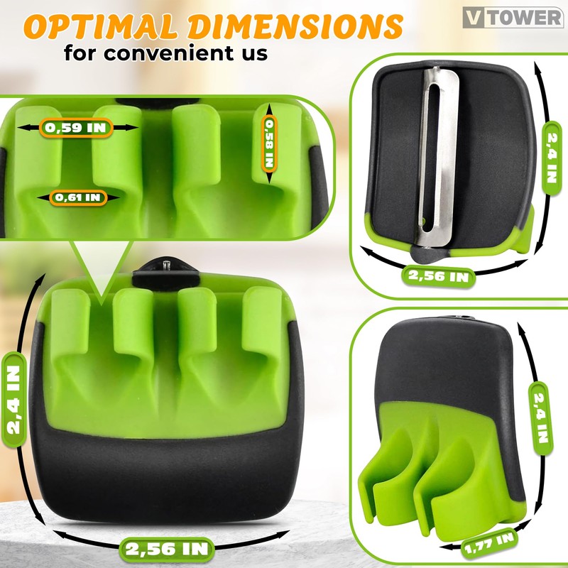 Finger Grip Vegetable Peelers for Kitchen - Silicone Kitchen Mini